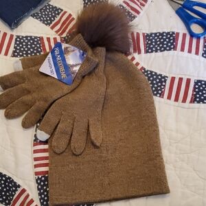 Polar Extreme Brown Knit Gloves